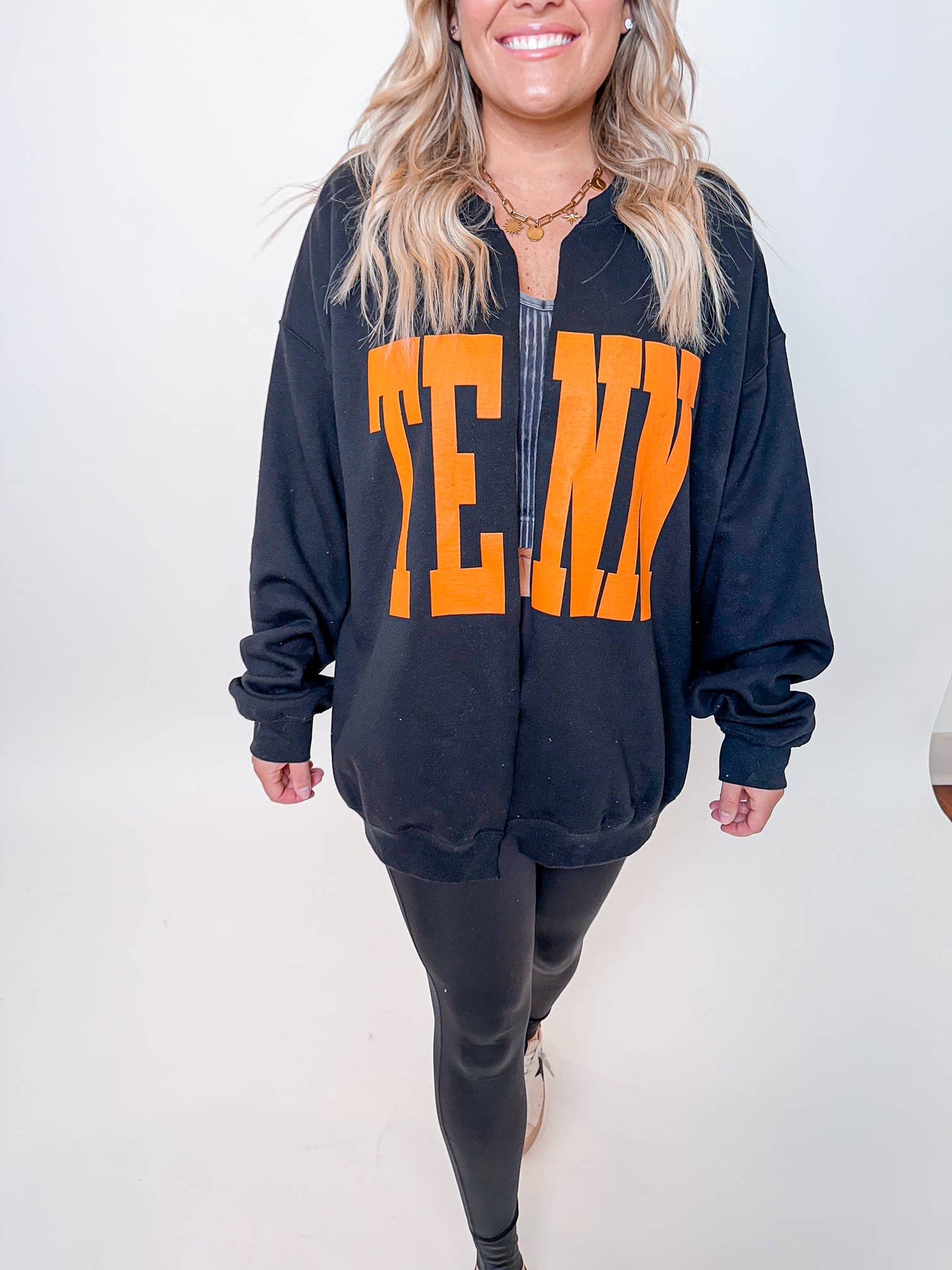 Black TENN Cardigan (PREORDER--AVAILABLE 10/7)