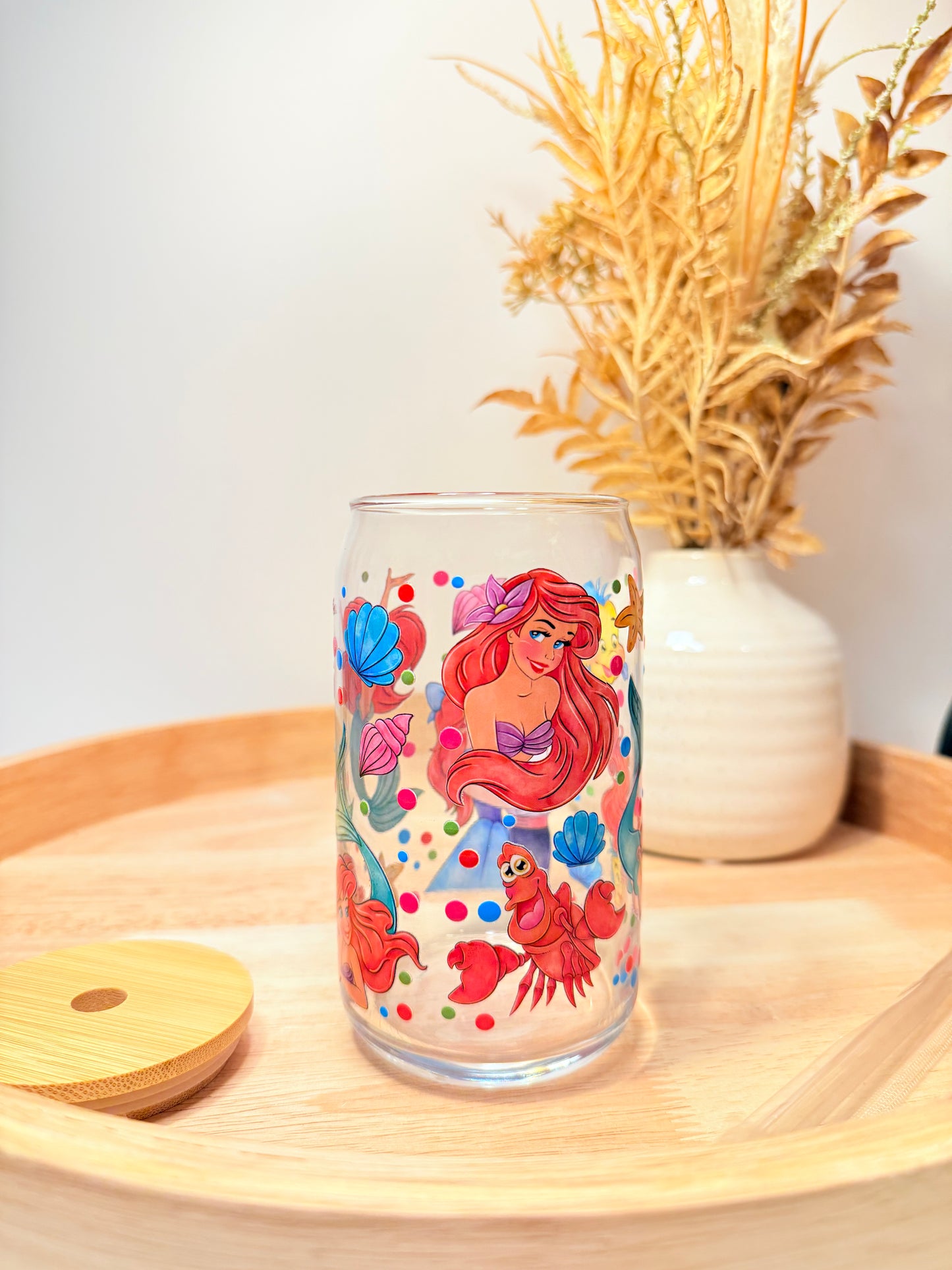 "Under The Sea" Glass Can