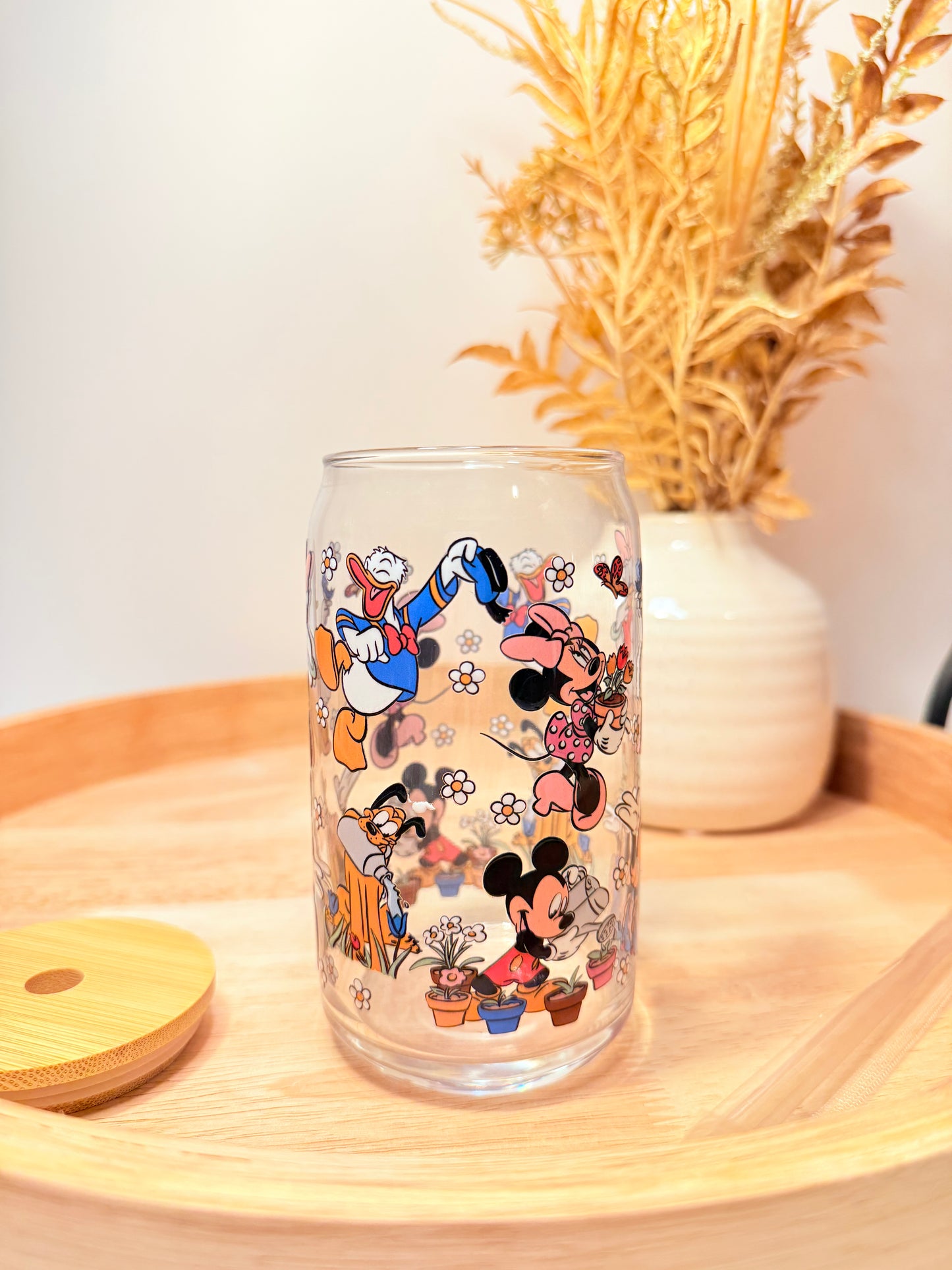 "Main Street Vibes" Glass Can