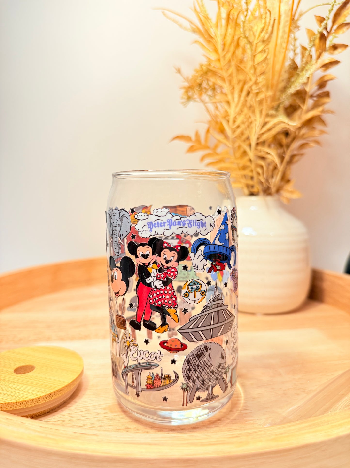 "Meet Me on Main" Glass Can
