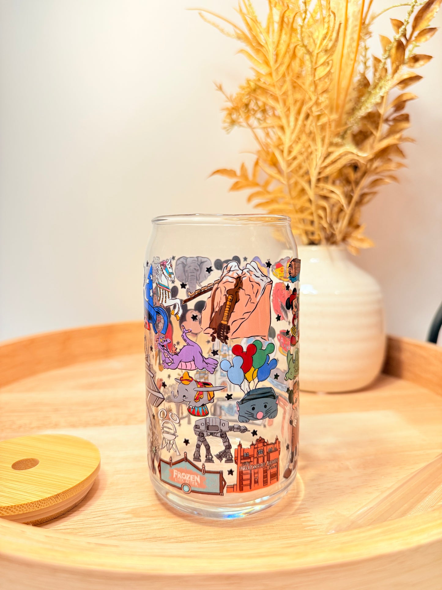 "Meet Me on Main" Glass Can