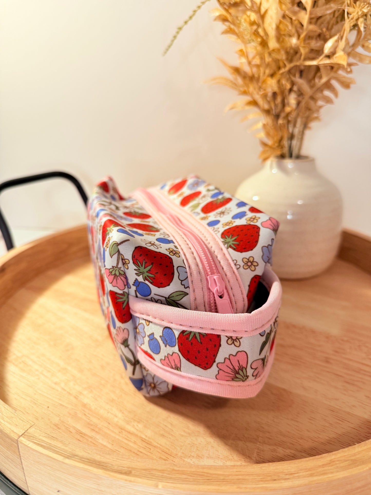 "Berry Sweet Blooms" Cosmetic Bag