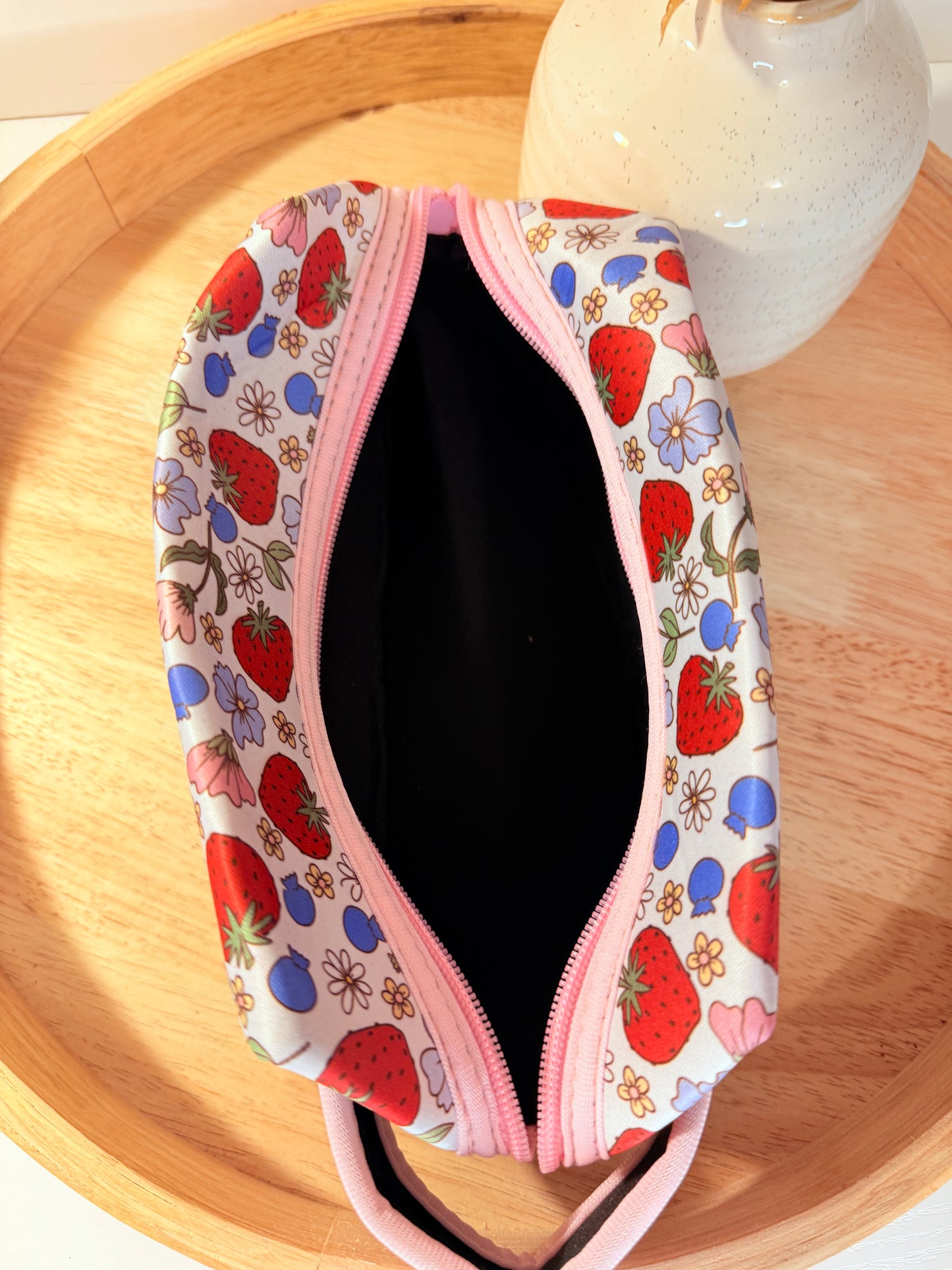 "Berry Sweet Blooms" Cosmetic Bag