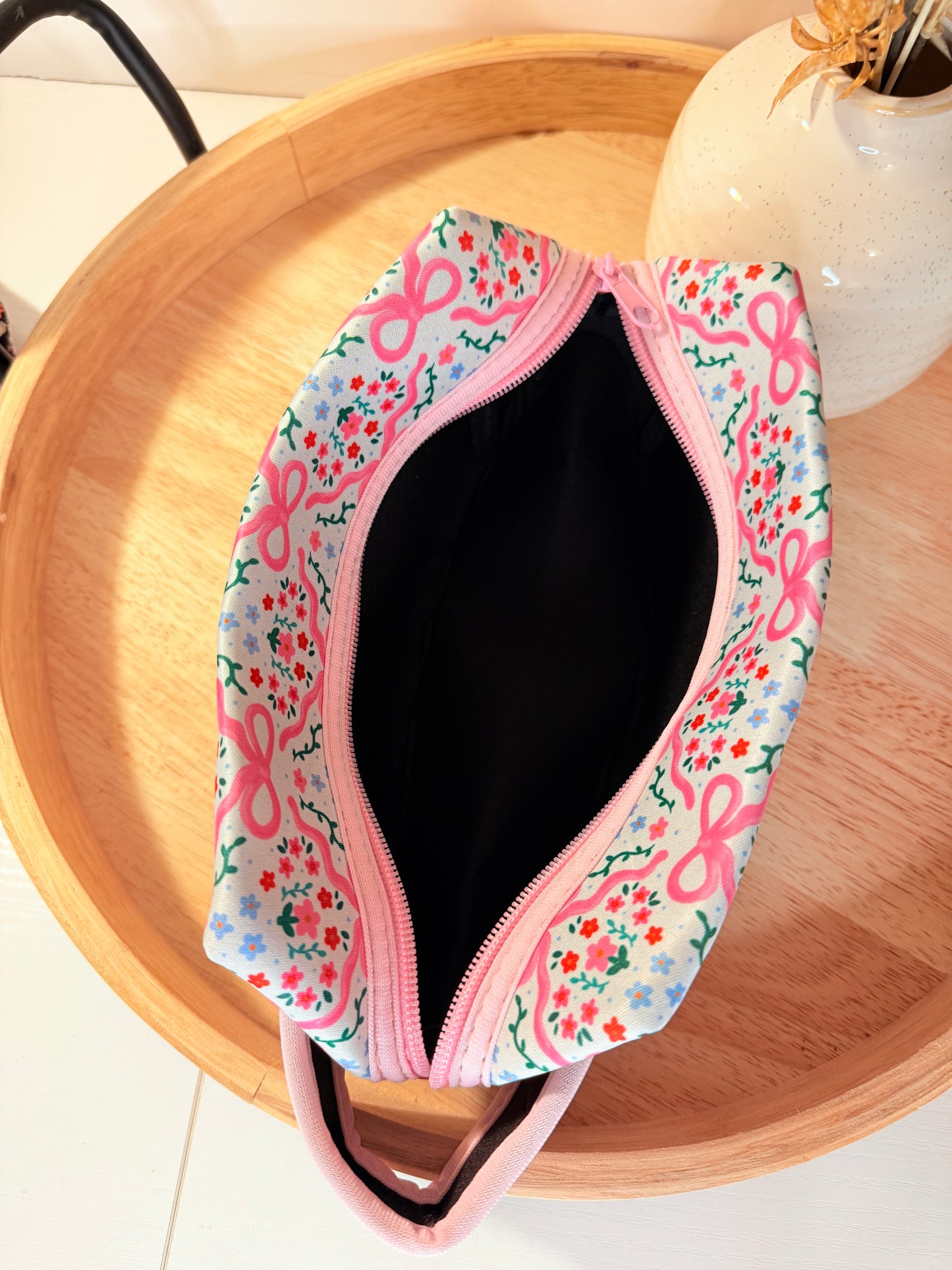 "Blossoms & Bows" Cosmetic Bag