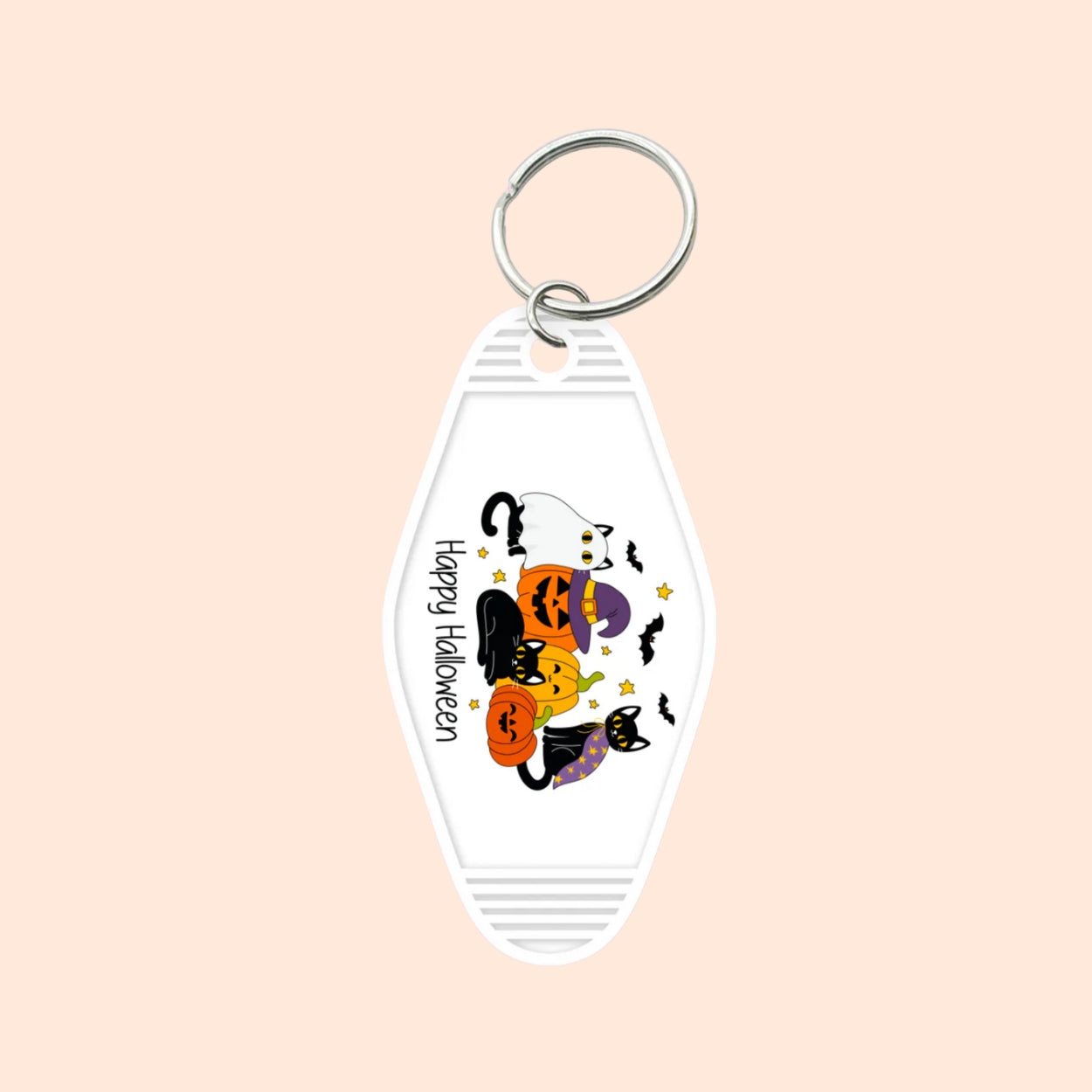 "Halloween Kitties" Motel Keychain
