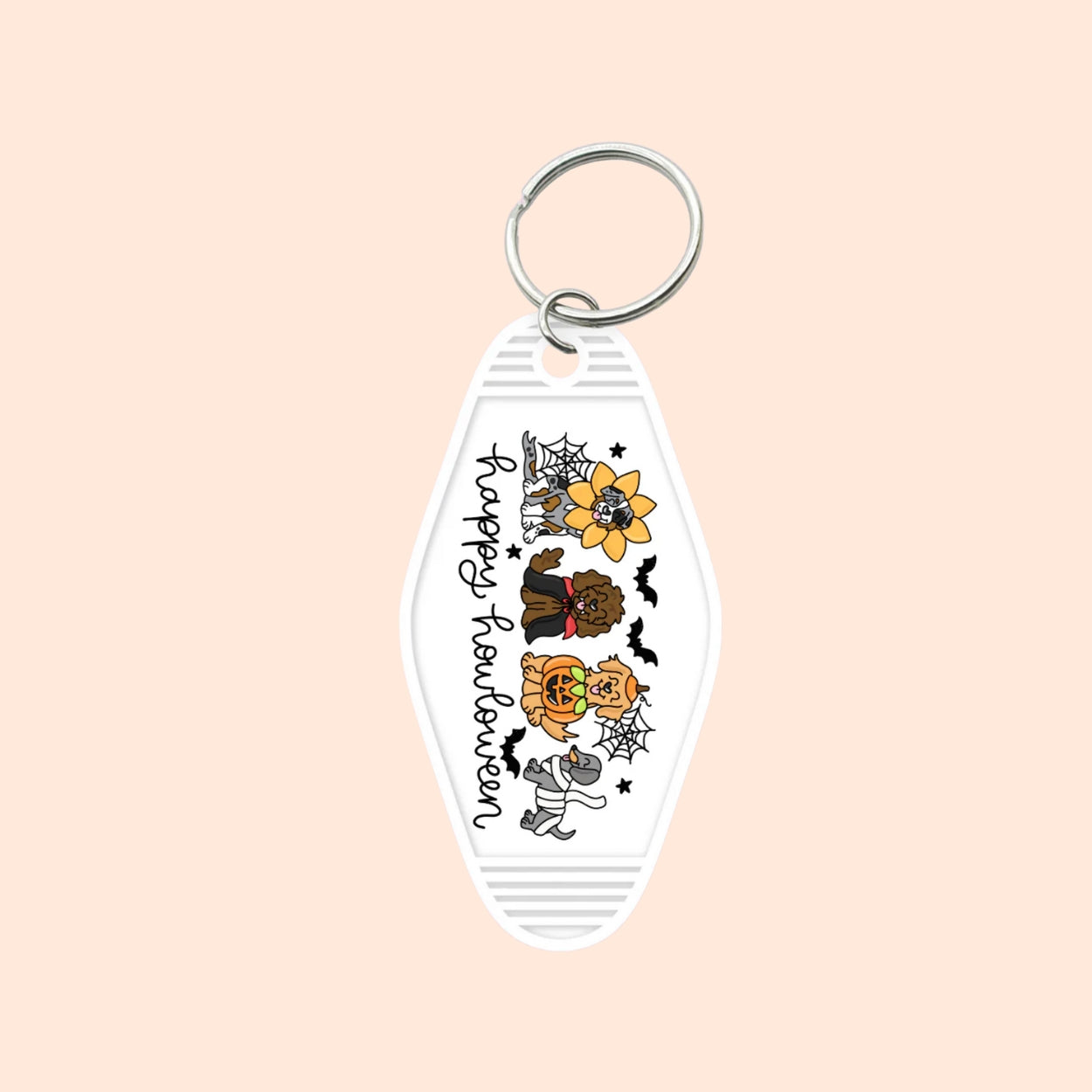 "Happy Howloween" Motel Keychain
