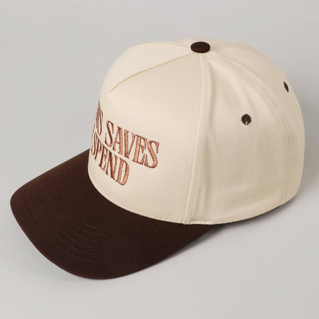 JESUS SAVES I SPEND Embroidered Trucker Hat