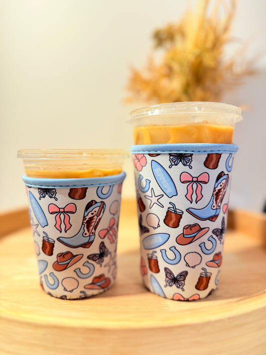 Coastal Cowgirl Cup Sleeve (Small & Medium)