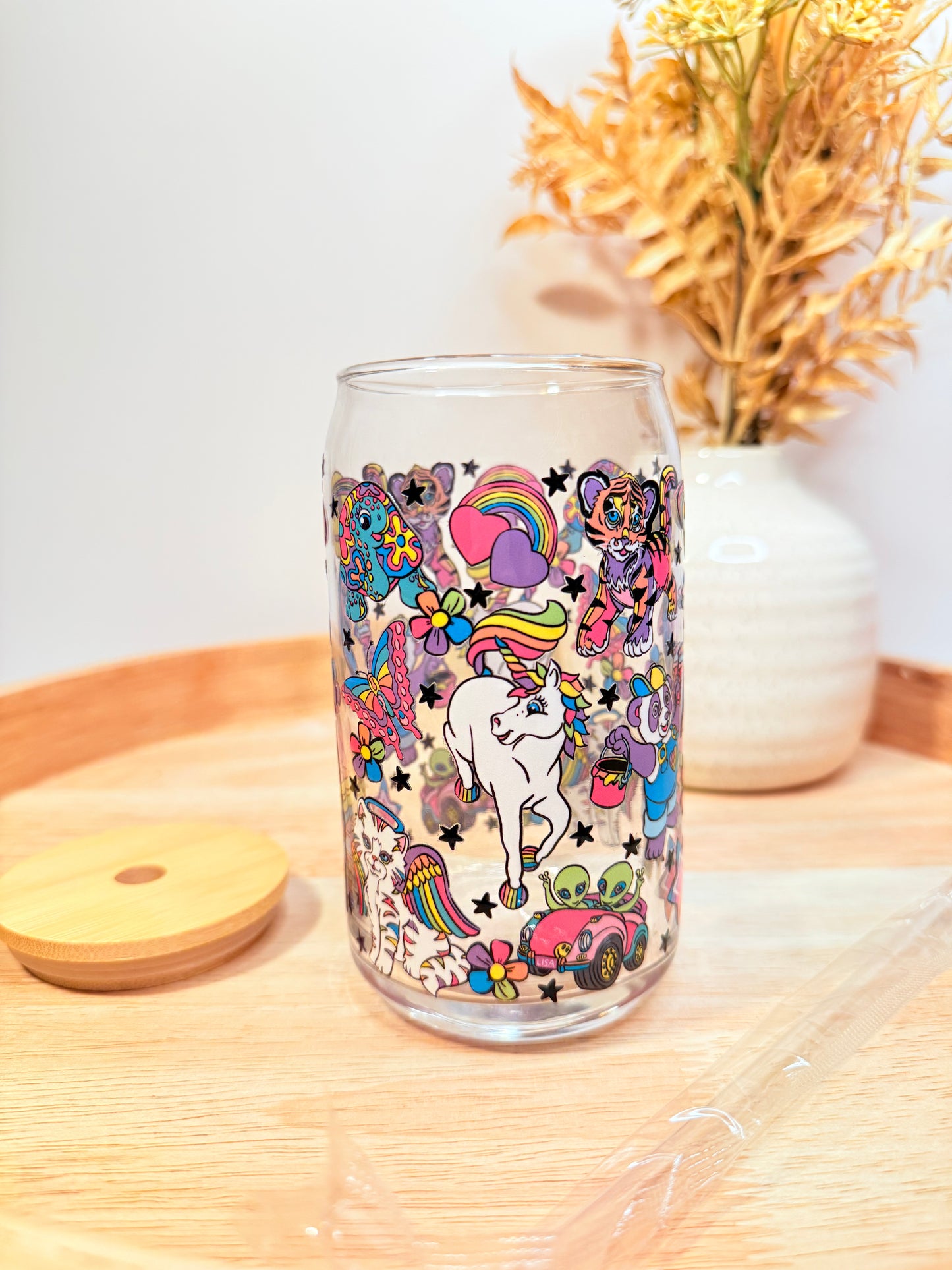 "L Frank" Glass Can