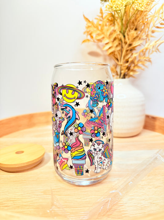 "L Frank" Glass Can