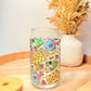 "Rainy Day Frogs" Glass Can