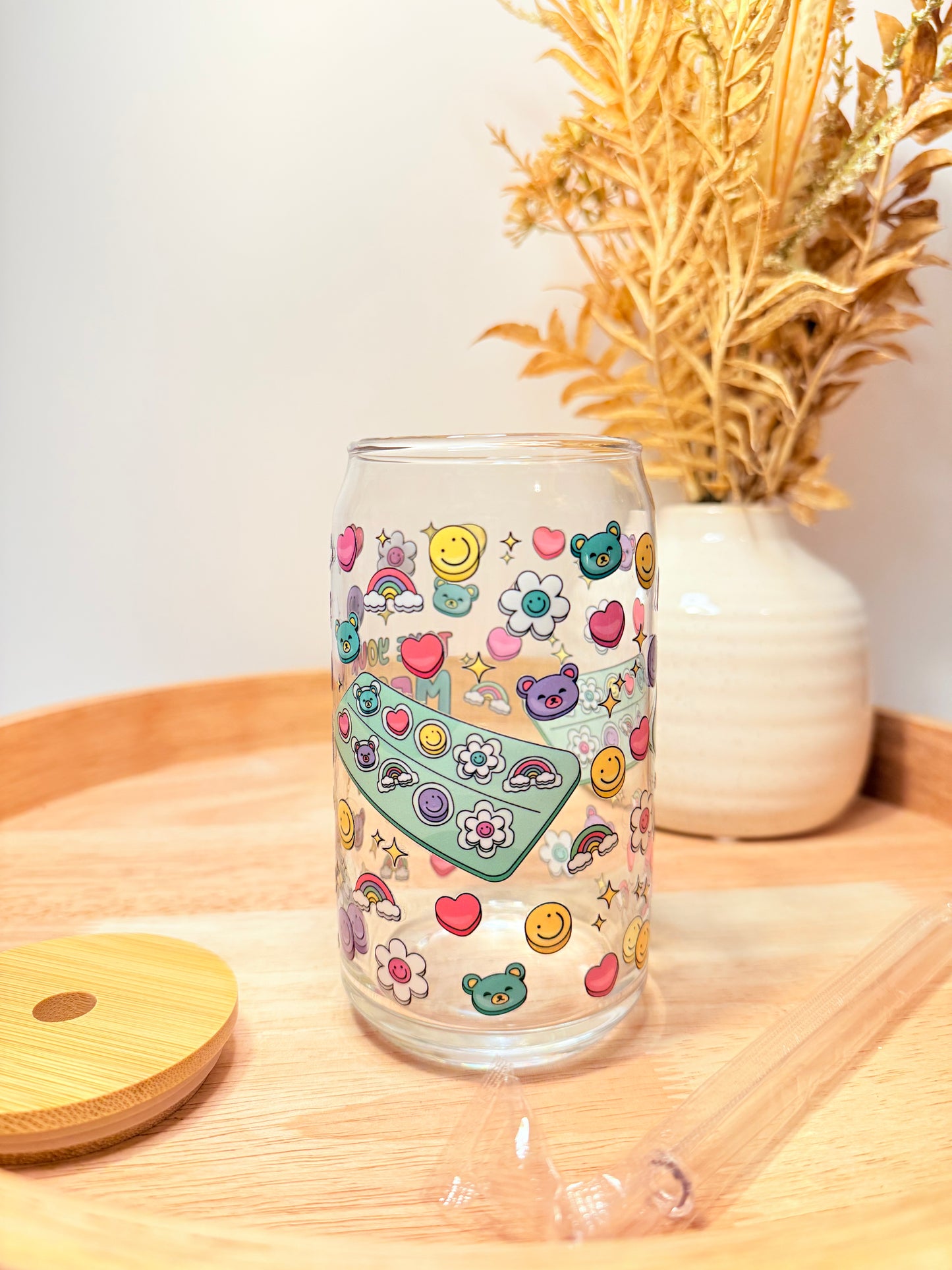 "Take Your Meds Bestie" Glass can