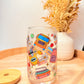 "School Supplies" Glass Can