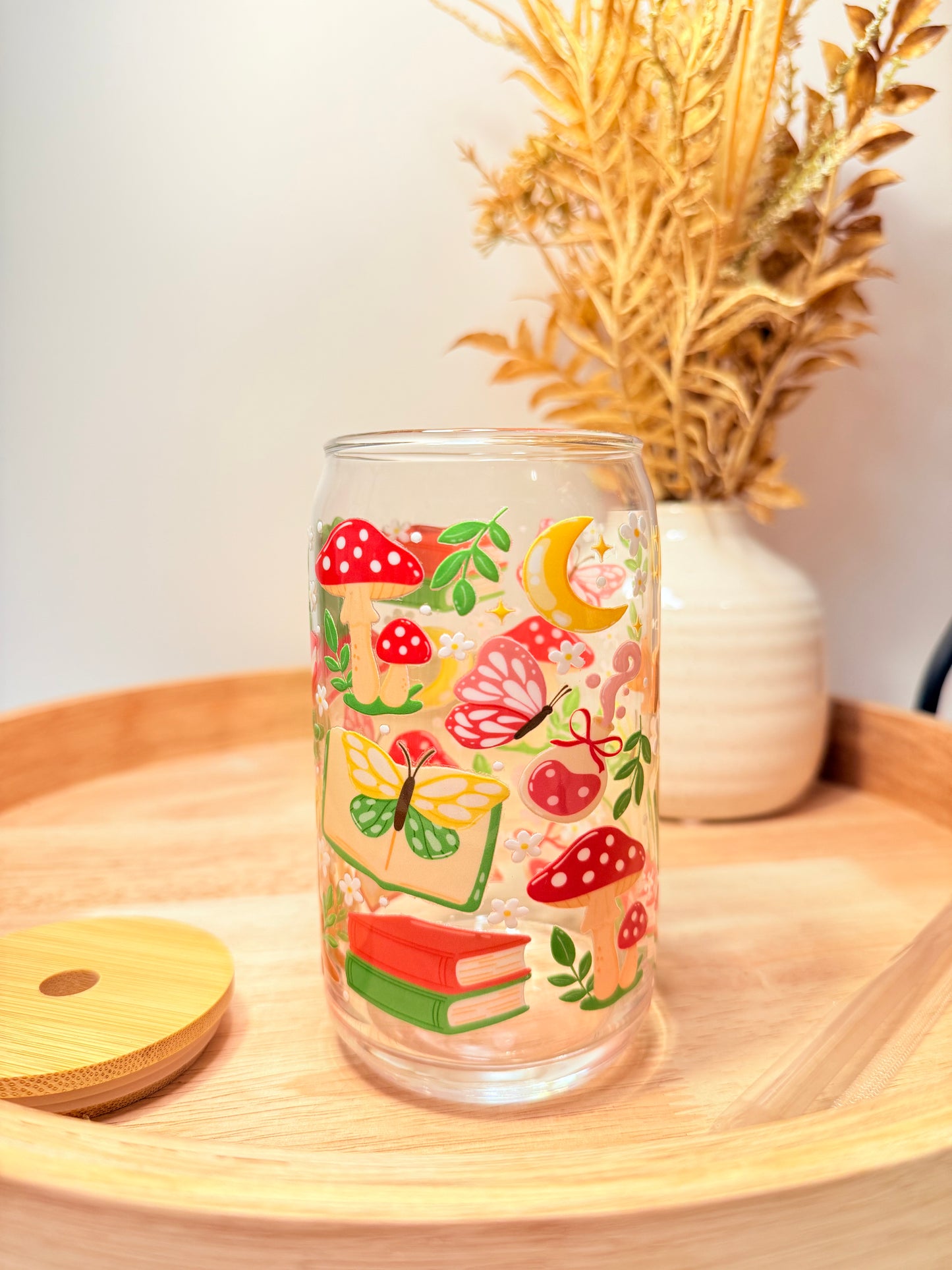 "Sweet Froggies" Glass Can