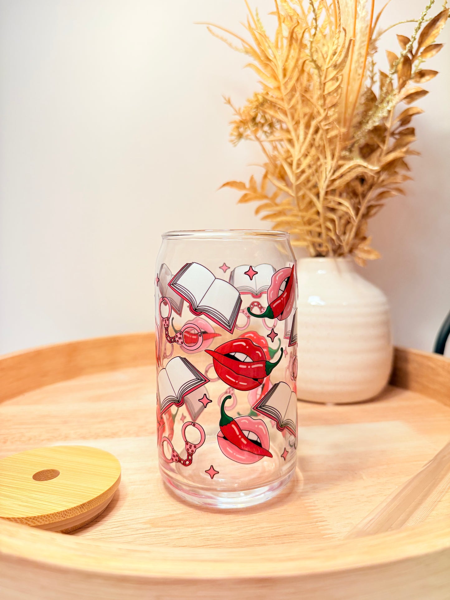 "Spicy Romance" Glass Can