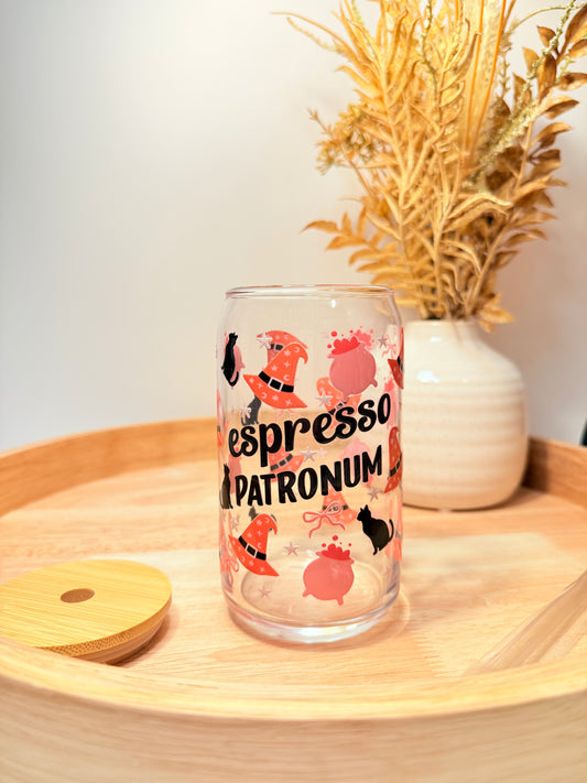 "Espresso Patronium" Glass Can