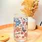 "Little Blue Chaos" Glass Can