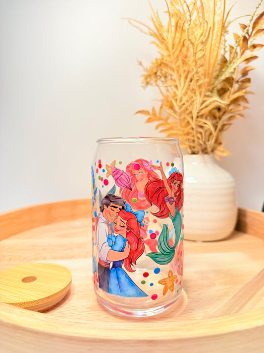 "Under The Sea" Glass Can