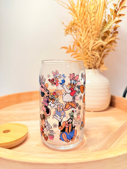 "Main Street Vibes" Glass Can