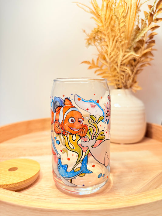"Just Keep Sipping" Glass Can