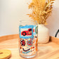 "Pit Stop Sips" Glass Can