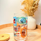 "Pit Stop Sips" Glass Can