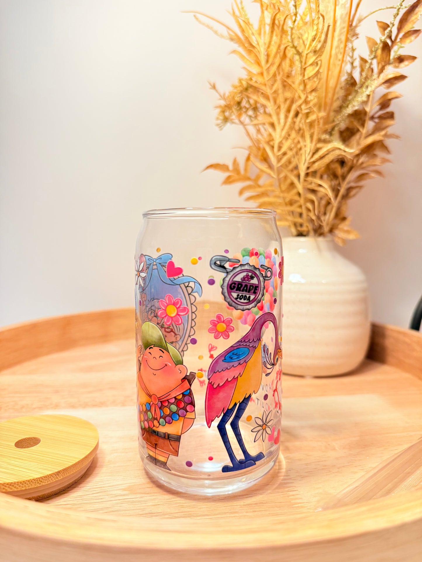 "Above The Clouds" Glass Can