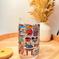 "Meet Me on Main" Glass Can