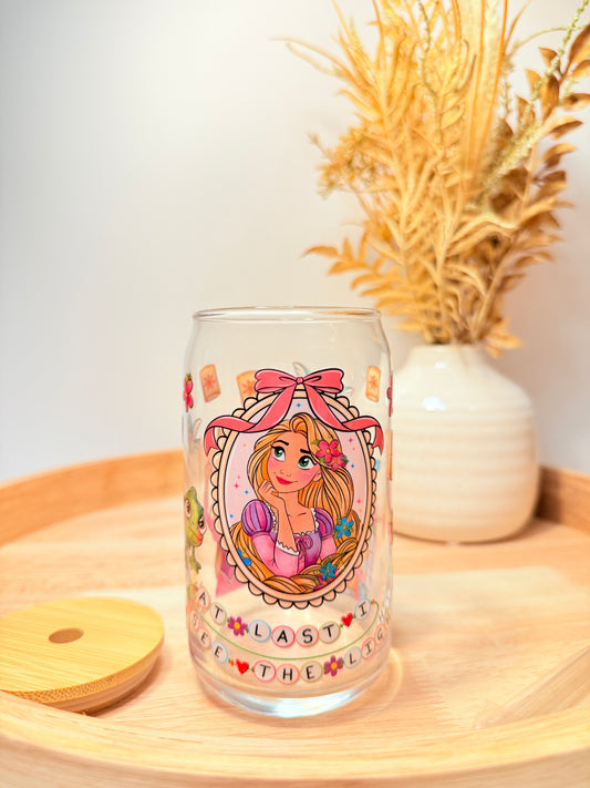 "Magic Hair, Don't Care" Glass Can