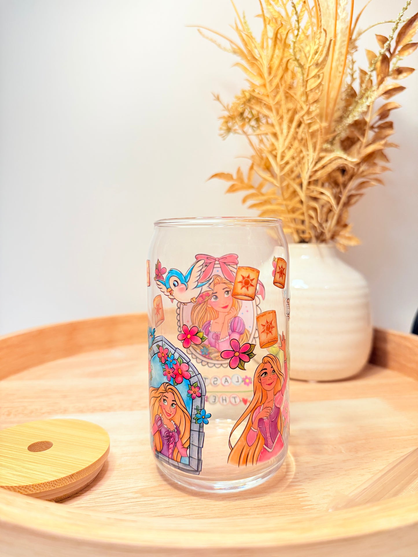 "Magic Hair, Don't Care" Glass Can
