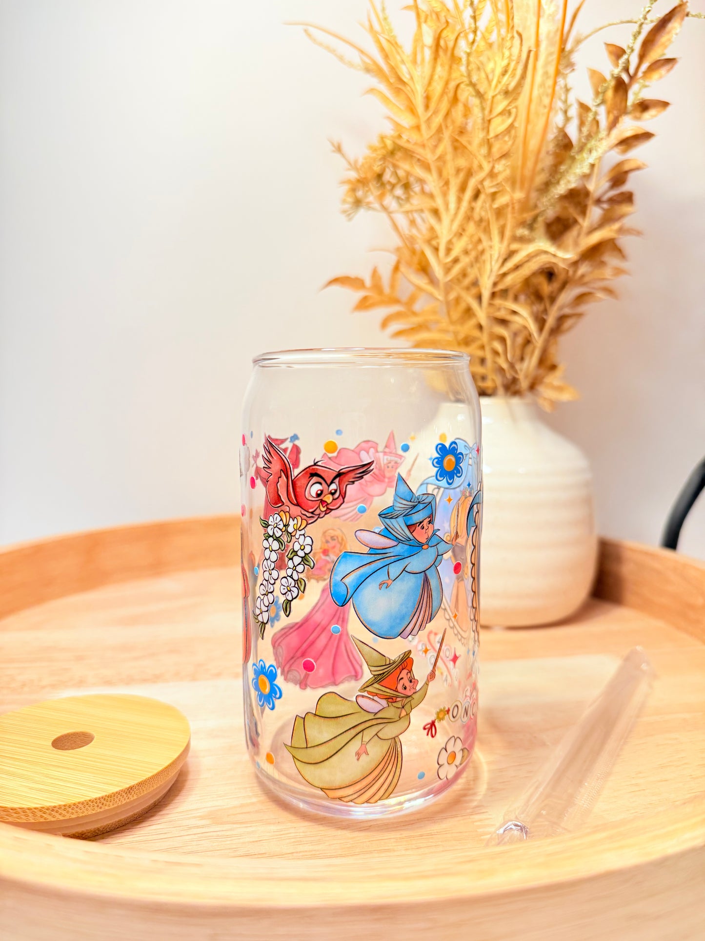 "Sleeping Cutie" Glass Can