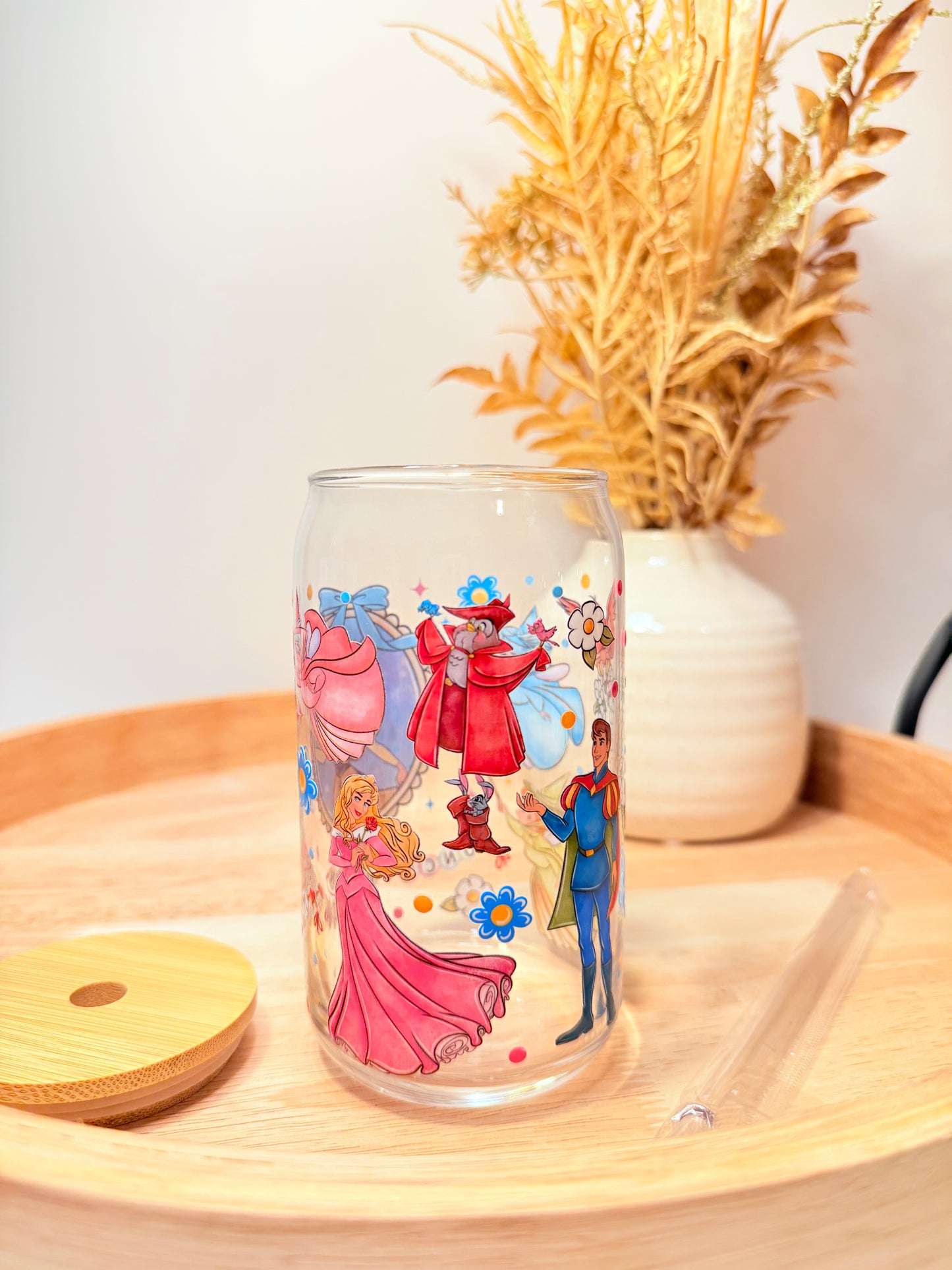"Sleeping Cutie" Glass Can