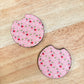 Strawberry Field – Neoprene Car Coasters (2.75") – Set of 2