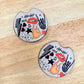 Gray Grunge – Neoprene Car Coasters (2.75") – Set of 2