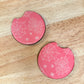 Girly Spiderwebs – Neoprene Car Coasters (2.75") – Set of 2