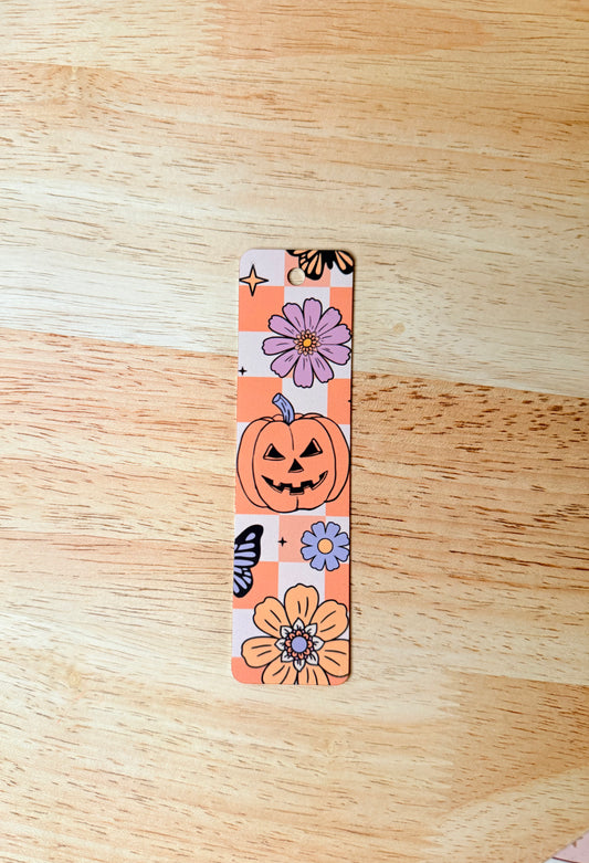 Retro Pumpkins Mini Bookmark