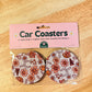 Fall Football Neoprene Car Coasters – Set of 2