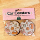 Fall Cooking Neoprene Car Coasters – Set of 2