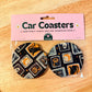 Spooky Stamps Neoprene Car Coasters – Set of 2