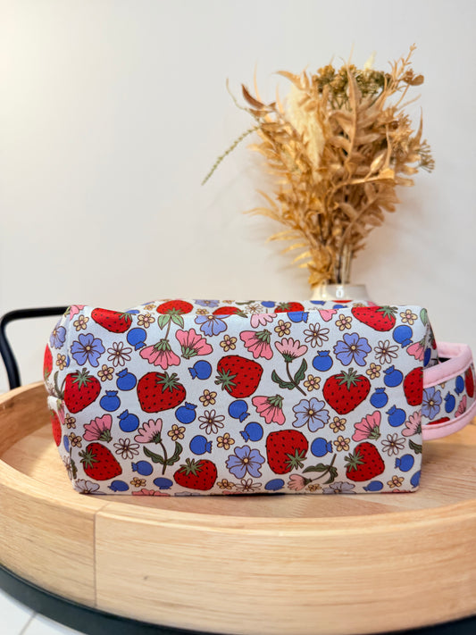 "Berry Sweet Blooms" Cosmetic Bag
