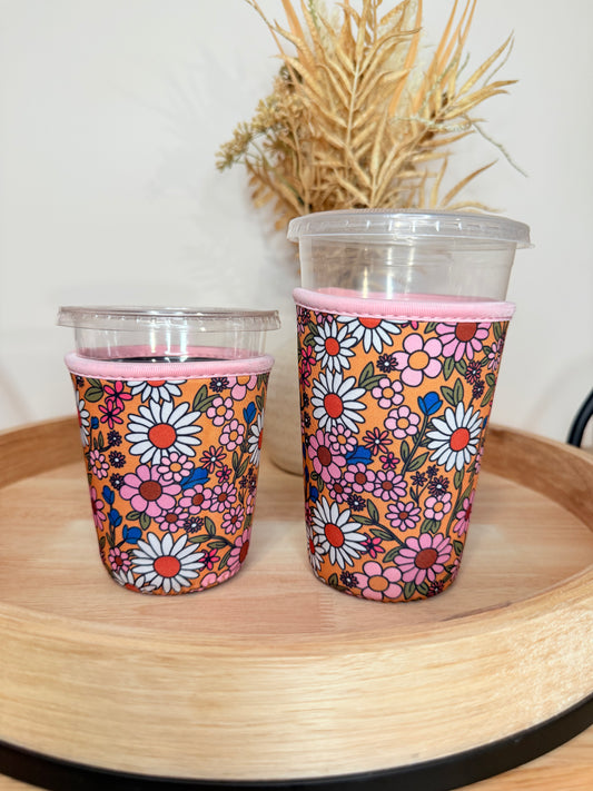 "Autumn Florals" Cup Sleeve (Small & Medium)