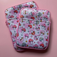 "Pink Checkerboard & Mushrooms" Kindle Sleeve – Small