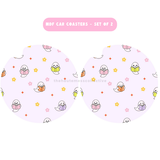 Ghouls MDF Car Coasters – Set of 2