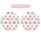 Mushrooms & Daisies MDF Car Coasters – Set of 2