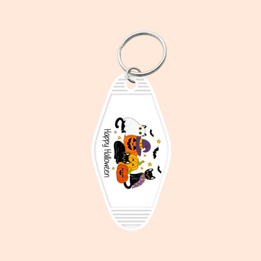 "Halloween Kitties" Motel Keychain