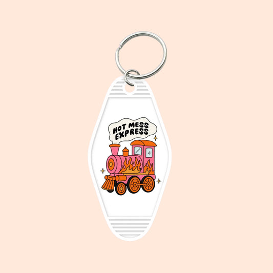 "Hot Mess Express" Motel Keychain