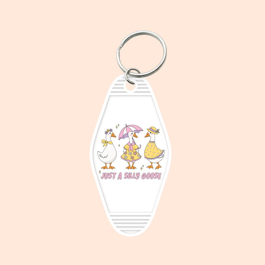 "Just A Silly Goose Crew" Motel Keychain