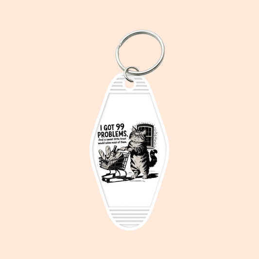 "Just Need A Sweet Treat" Motel Keychain