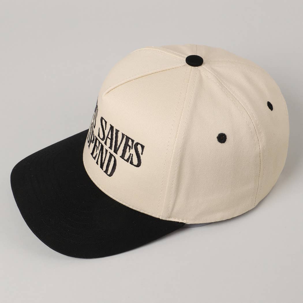 JESUS SAVES I SPEND Embroidered Trucker Hat